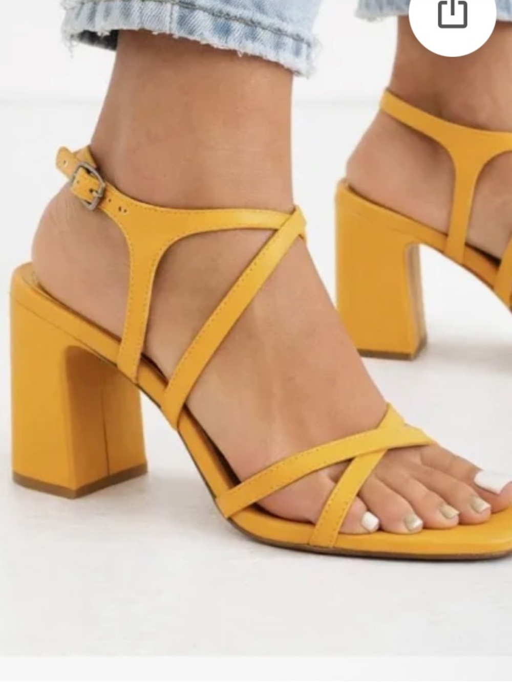 Intentionally Blank Anthro Tangerine Strappy Block Heel Sandals EU42 US10.5/11